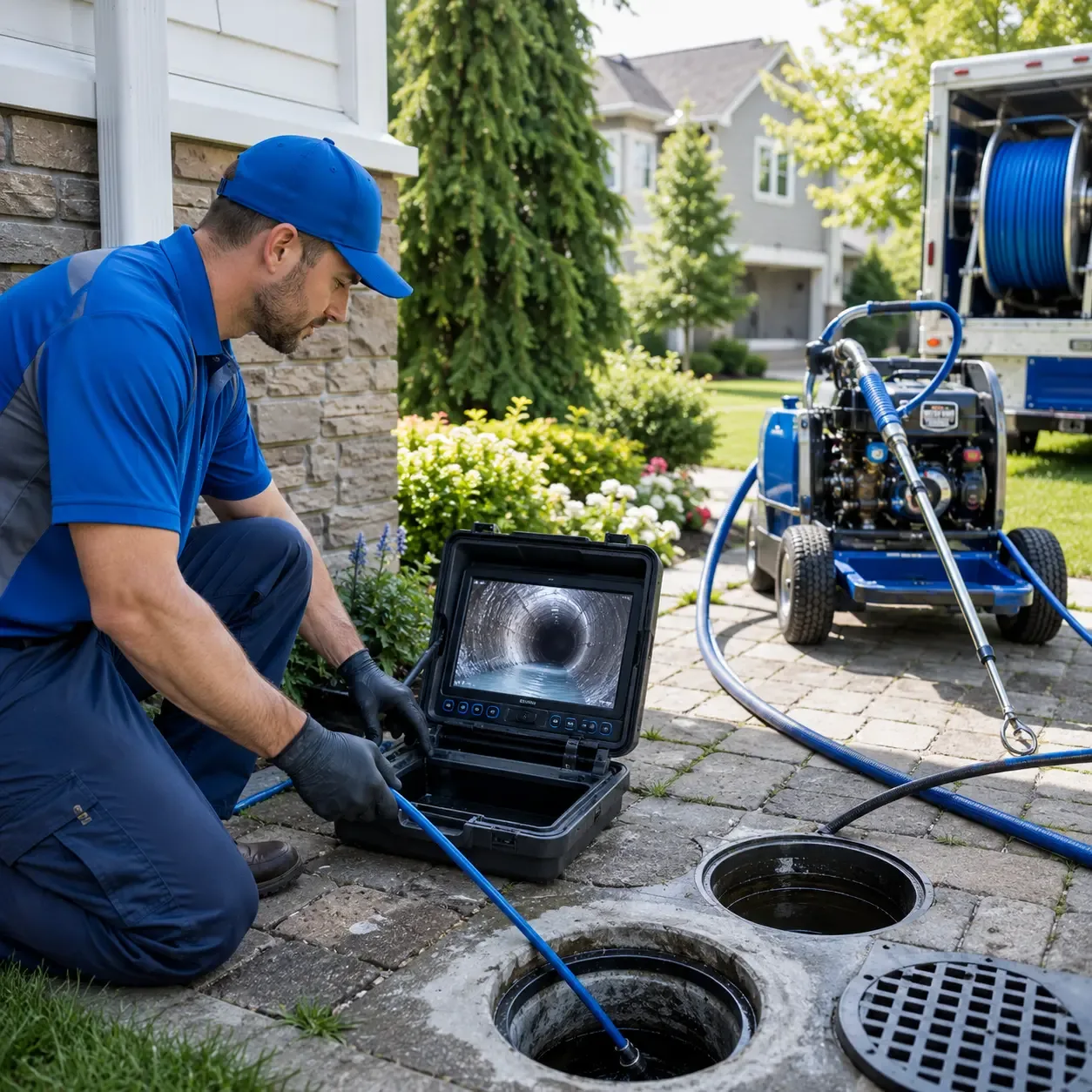 Outdoor drain cleaning professionals serving Amston, CT