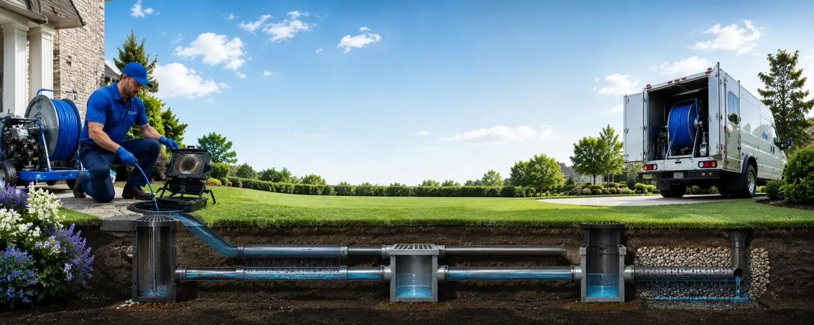 Outdoor drain cleaning information for Amston, CT